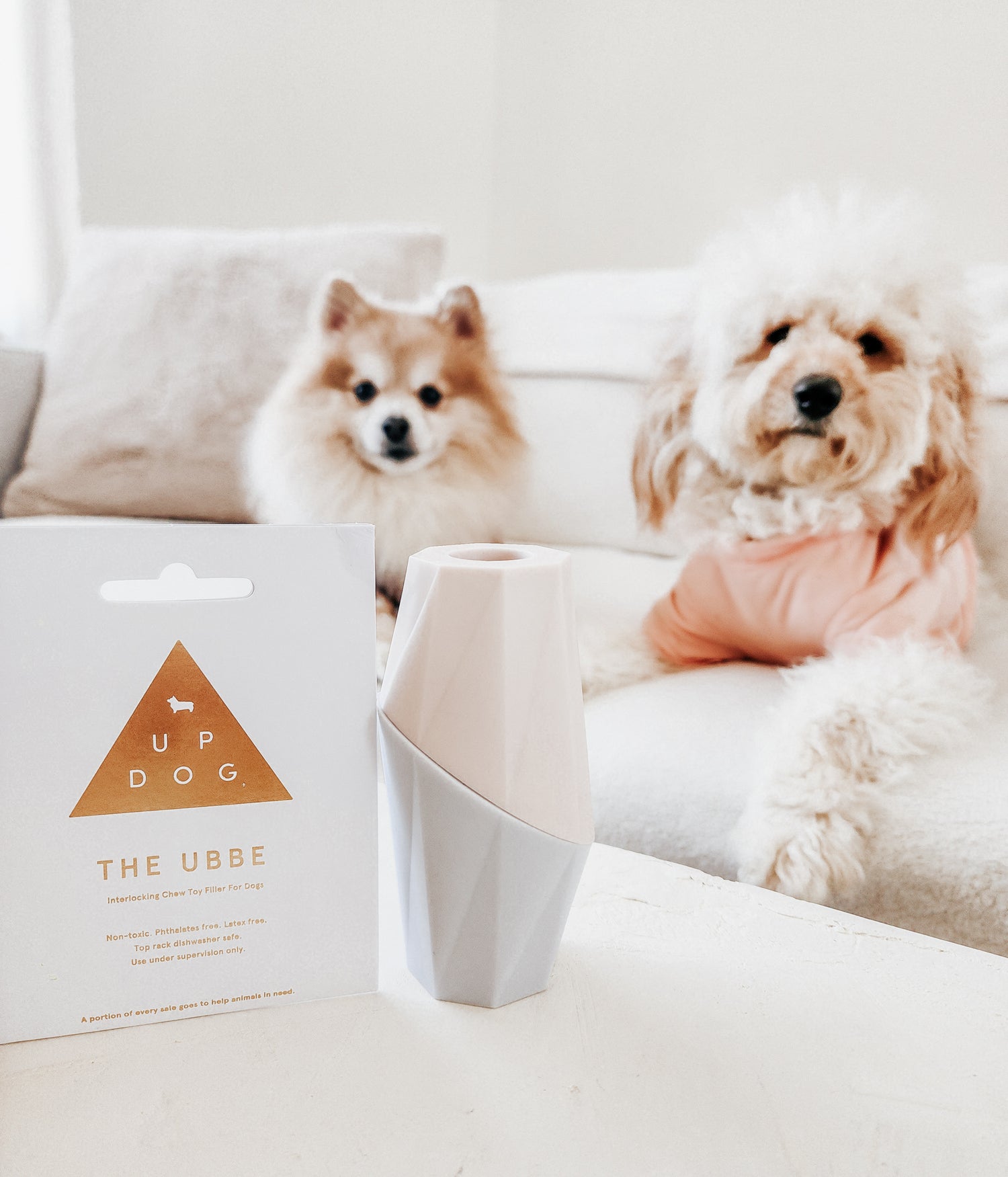 The Ubbe - Interlocking Chew Toy Made for Dogs & Puppies By: Up Dog Toys