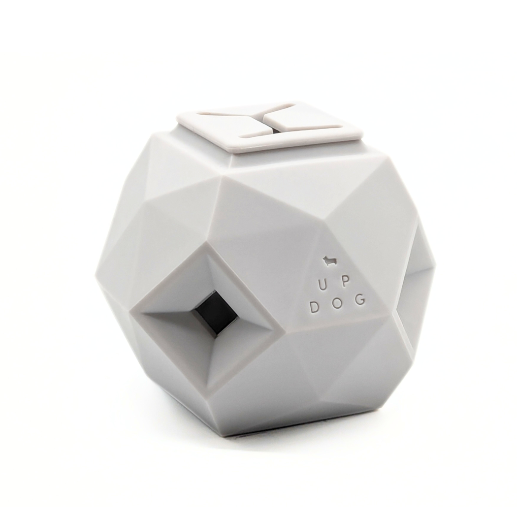 Light Gray Odin Treat Dispensing Toy For Dogs by Up Dog Shop