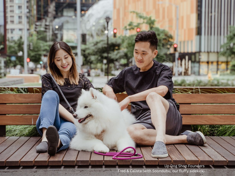 Up Dog Shop Founders - creators of innovative and function dog gears and toys